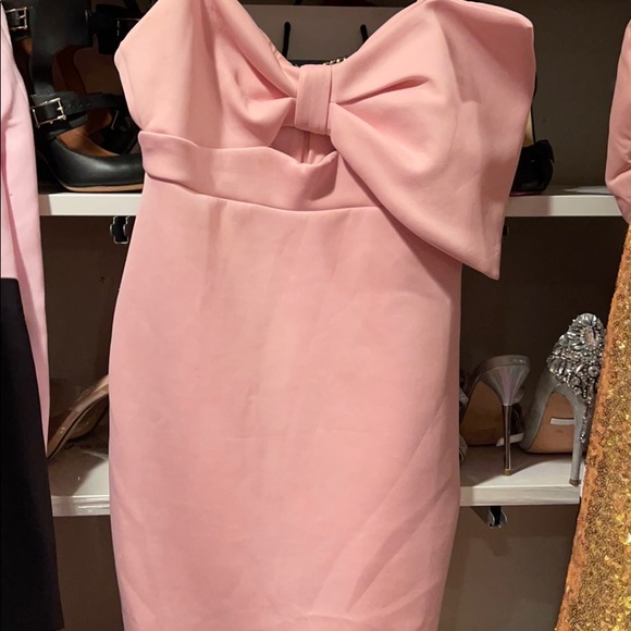 ASOS pink Bow dress - Picture 2 of 3